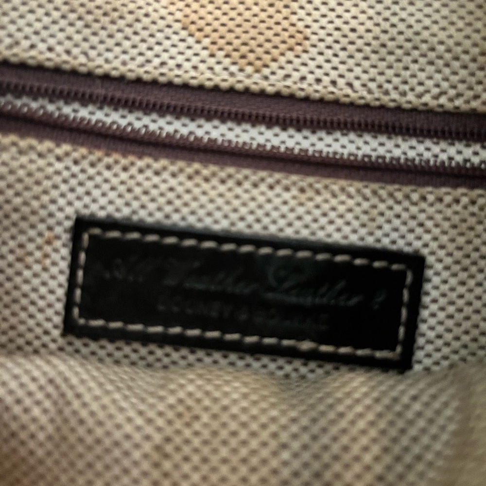 Vintage Dooney & Bourke Black Pebble Flat Leather Hobo Shoulder Bag Y2K - Picture 4 of 4